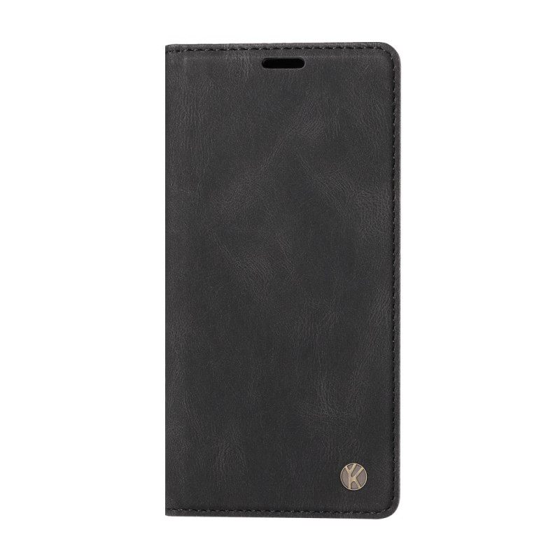 Capa articulada Xiaomi Redmi Note 14 4G Efeito camurça bronzeado YKATU