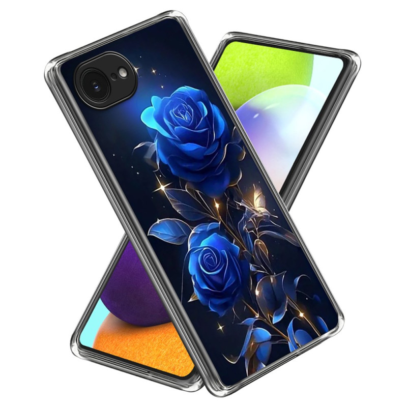 Capa iPhone 16E Blue Roses