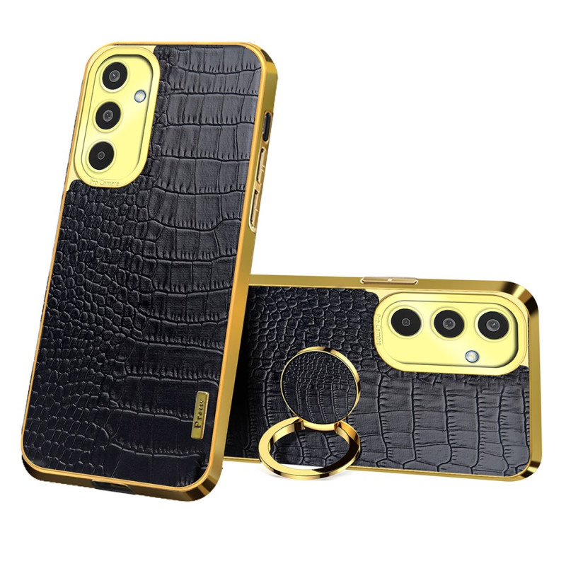 Capa para Samsung Galaxy M35 5G Anel de suporte estilo crocodilo