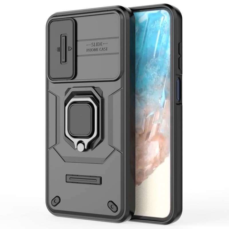 Capa resistente a anéis Samsung Galaxy M35 5G com protetor de protecção para lente
