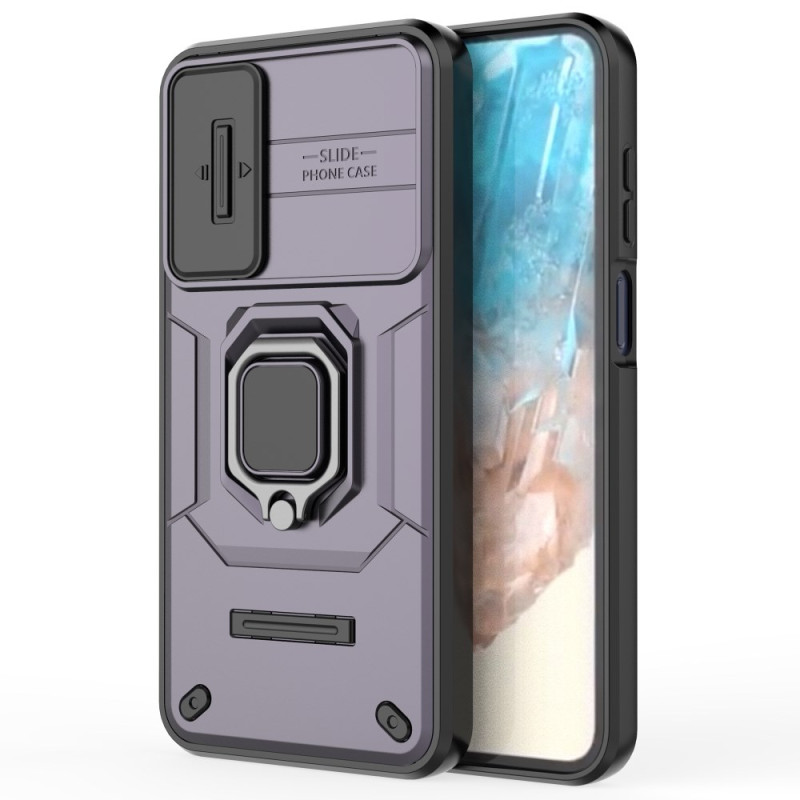 Capa resistente a anéis Samsung Galaxy M35 5G com protetor de protecção para lente
