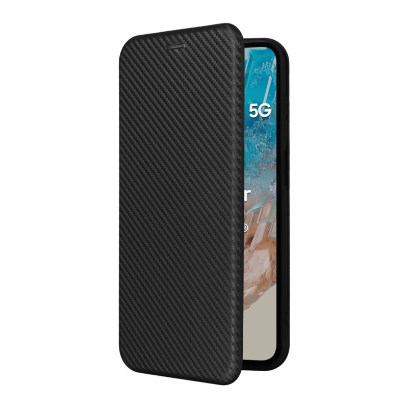 Capa Flip Cover Samsung Galaxy M35 5G Fibra de Carbono