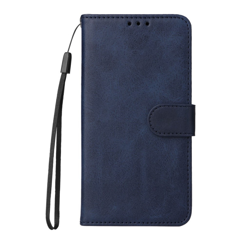 Capa com efeito de pele e correia para Samsung Galaxy M35 5G