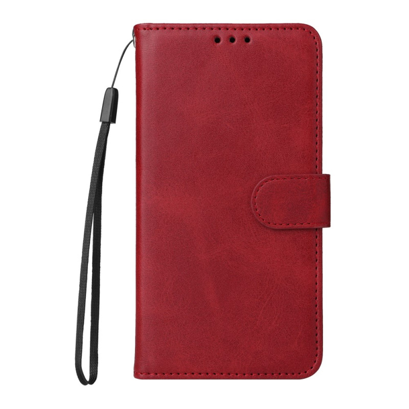 Capa com efeito de pele e correia para Samsung Galaxy M35 5G