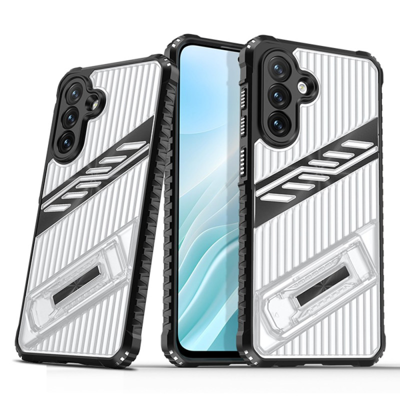 Capa de fibra de carbono Samsung Galaxy A56 5G com suporte integrado