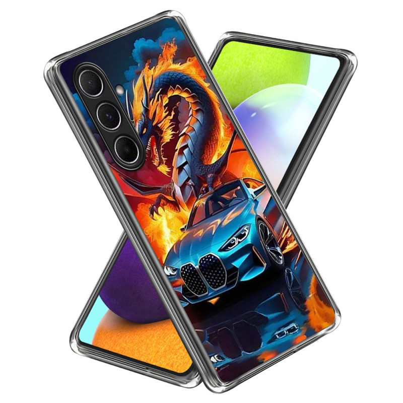 Capa desportiva para carro e dragão para Samsung Galaxy A56 5G