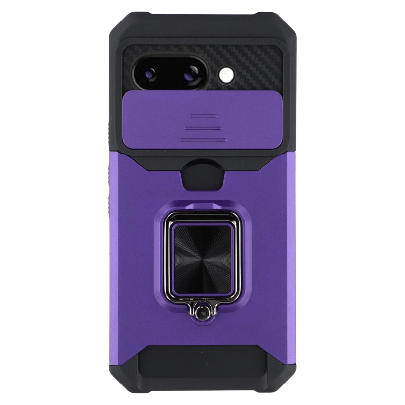 Capa para Google Pixel 9A Suporte para cartão e proteção da protecção para lente