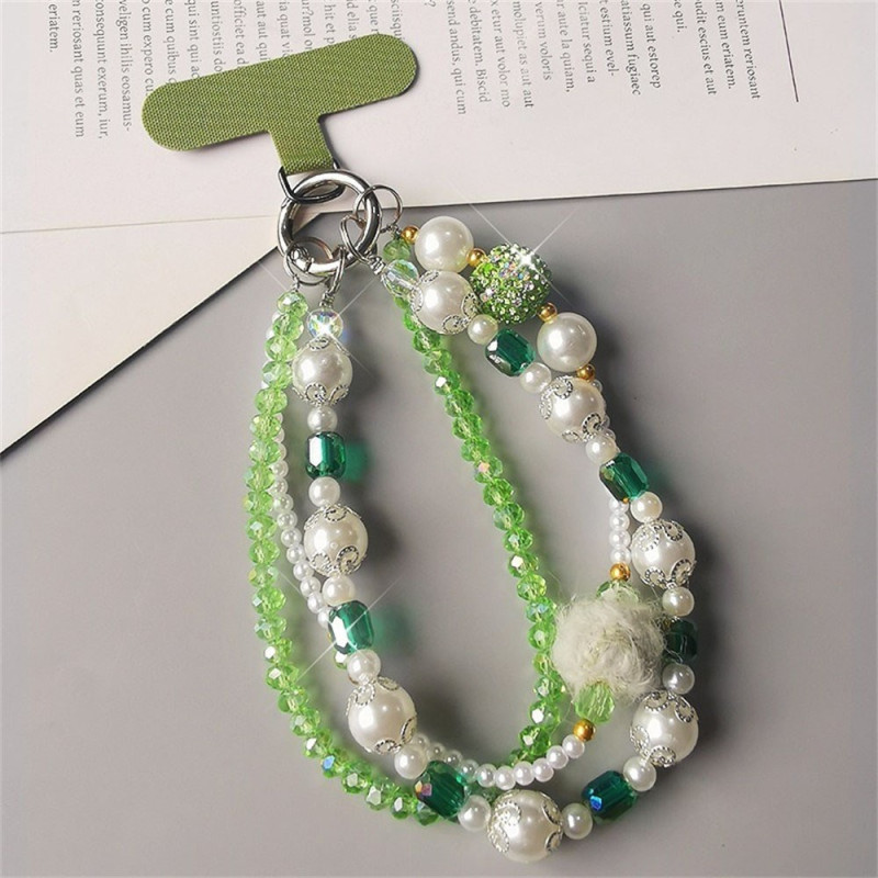 Bracelet pour Portable 3-en-1 Strass et Perles