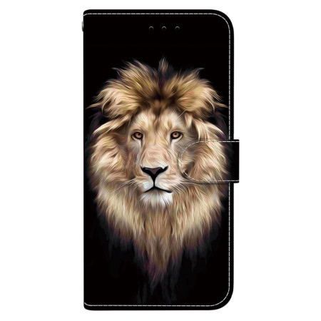 Capa com cabeça de leão...