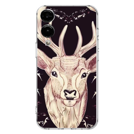 Capa com cabeça de veado...