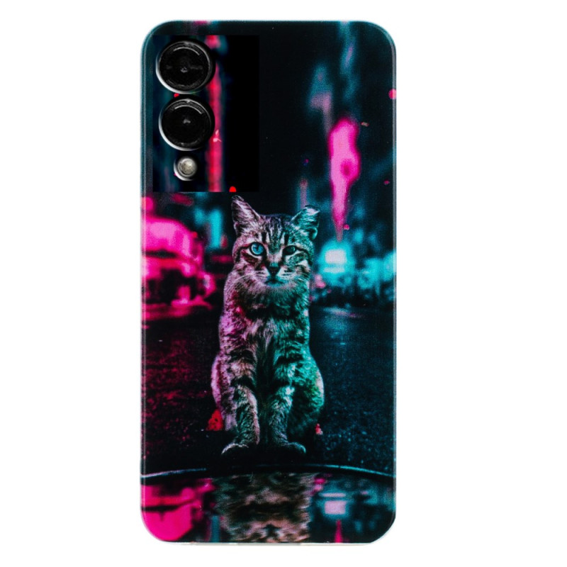 Capa para Samsung Galaxy S25 Edge Gato no semáforo