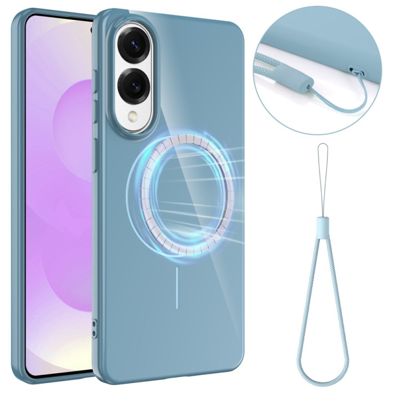 Capa com cordão compatível com MagSafe para Samsung Galaxy S25 Edge