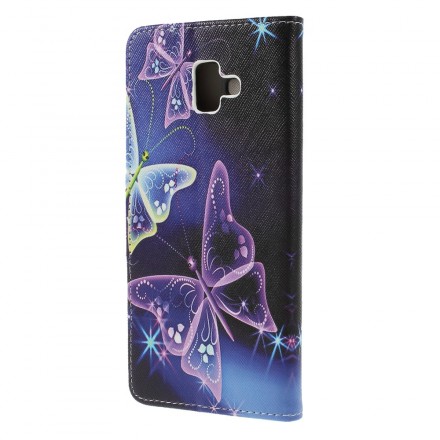 Samsung Galaxy J6 Plus Case Butterflies e Flores