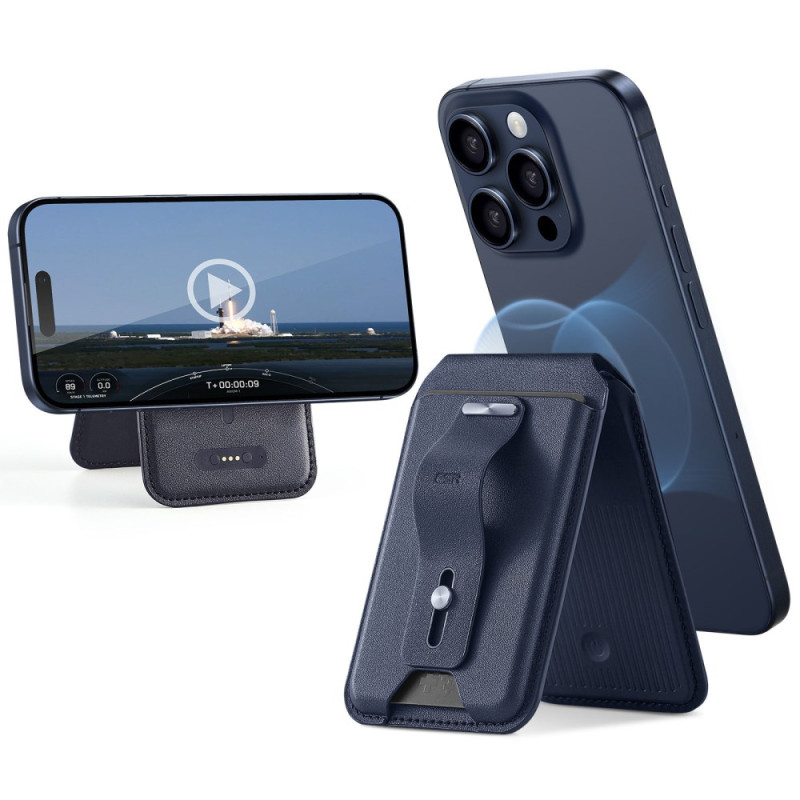 Estojo
magnética ESR com suporte e correia compatível com Apple Find My