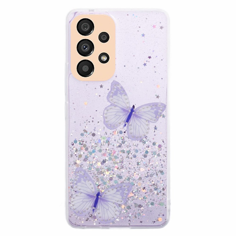 Coque Samsung Galaxy A32 5G / M32 5G Papillons Paillettes