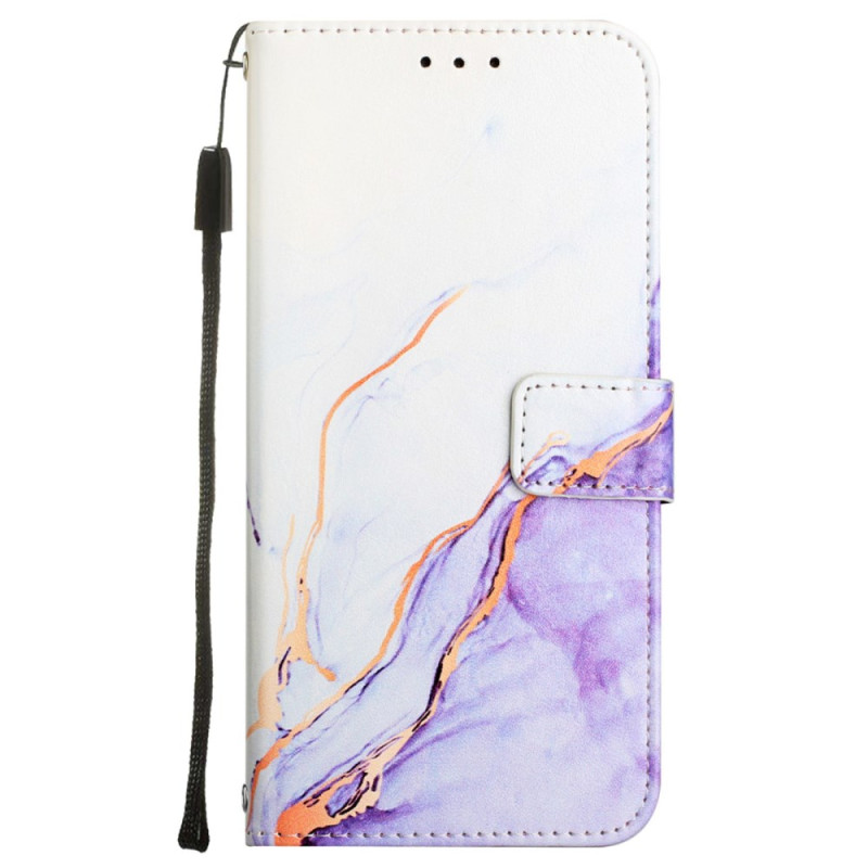 Capa de transporte com efeito mármore para Moto G45 5G / G34 5G