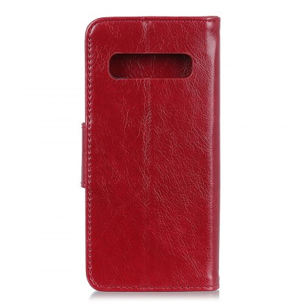 Samsung Galaxy S10 Case Glossy Leather Effect