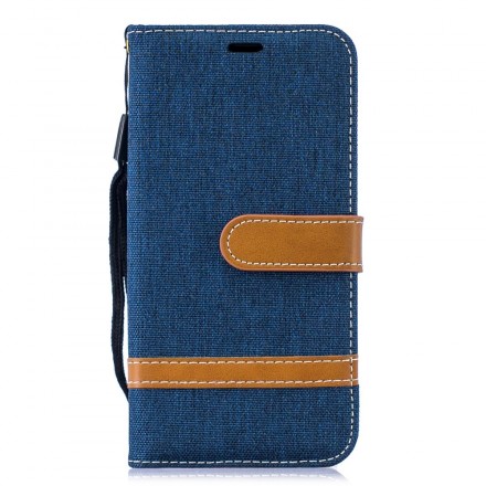Samsung Galaxy S10 Lite Capa de tecido e de couro