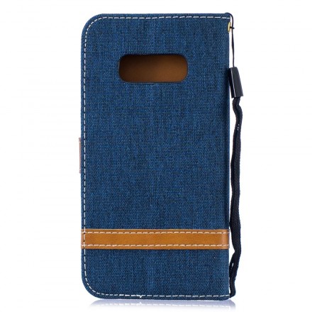 Samsung Galaxy S10 Lite Capa de tecido e de couro