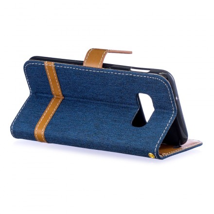 Samsung Galaxy S10 Lite Capa de tecido e de couro