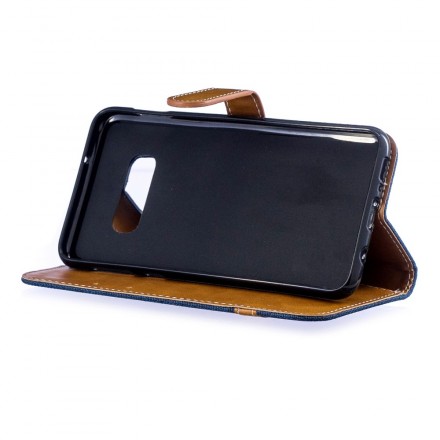Samsung Galaxy S10 Lite Capa de tecido e de couro