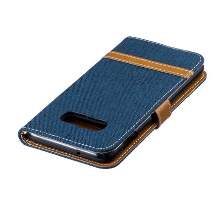 Samsung Galaxy S10 Lite Capa de tecido e de couro