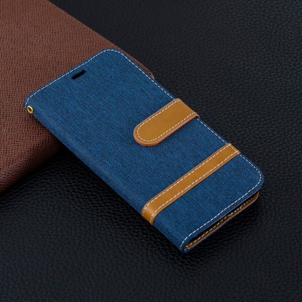 Samsung Galaxy S10 Lite Capa de tecido e de couro