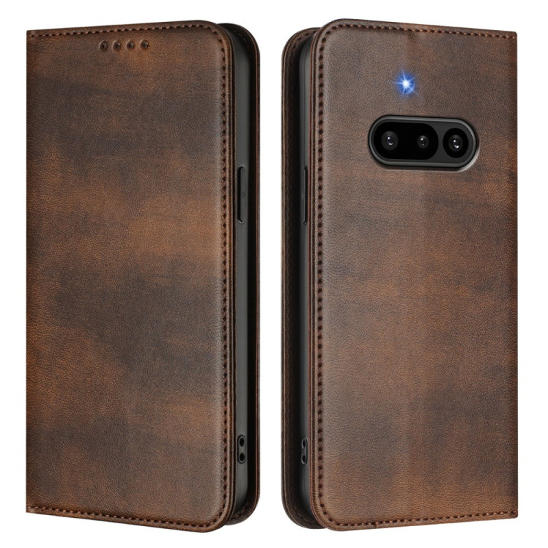 Capa flip nada telefone (3a) estilo retro bronzeado