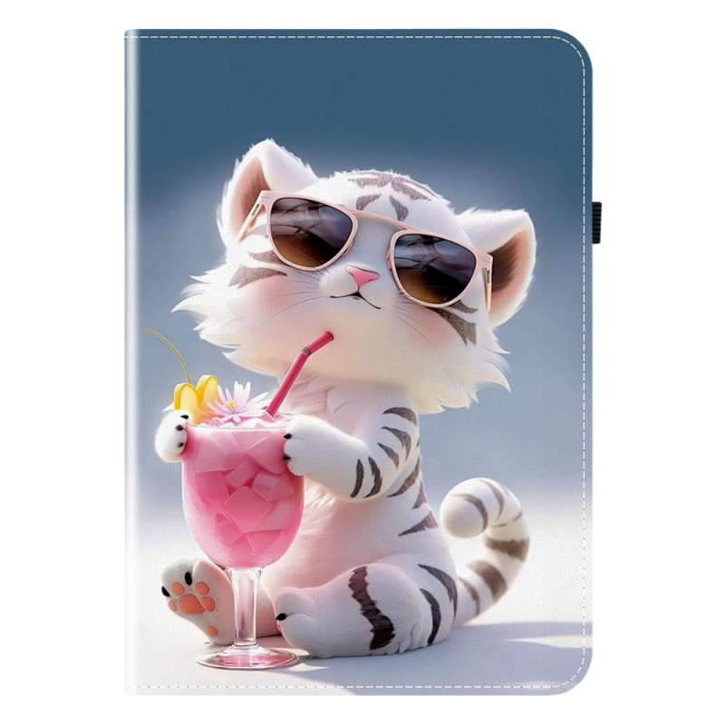 Capa Samsung Galaxy Tab S10 Plus / S9 FE Plus / S9 Plus Tiger Design