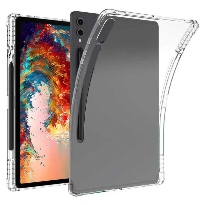 Capa reforçada transparente para Samsung Galaxy Tab S10 Plus com suporte para Stylus