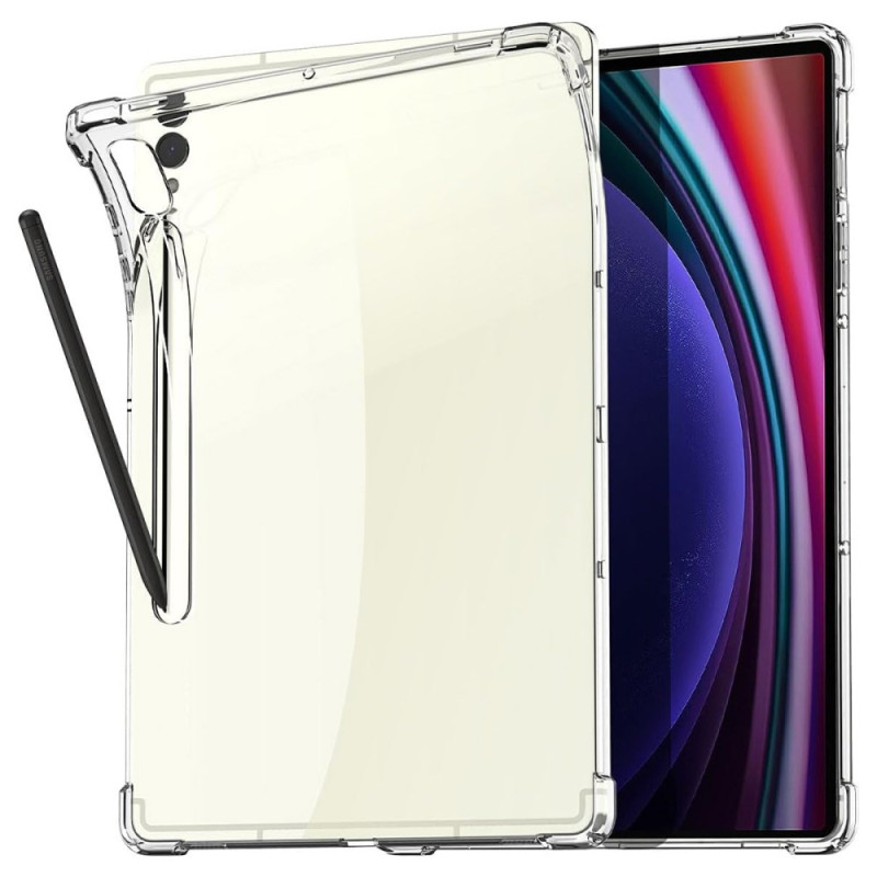 Capa transparente para Samsung Galaxy Tab S10 Plus com suporte para Stylus