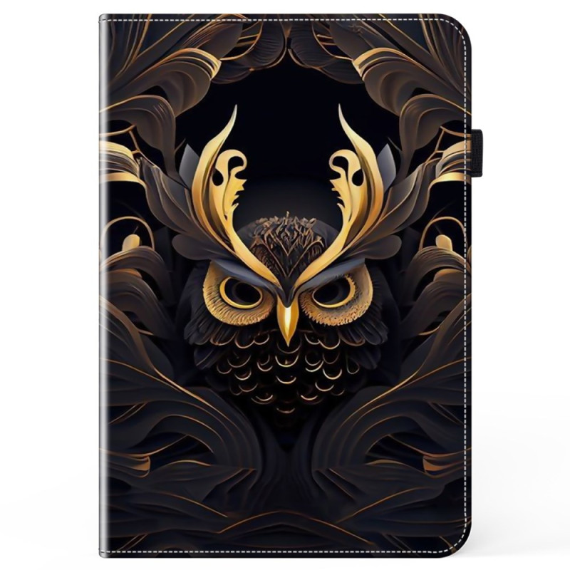 Capa para Samsung Galaxy Tab S10 Plus / S9 FE Plus / S9 Plus Coruja dourada