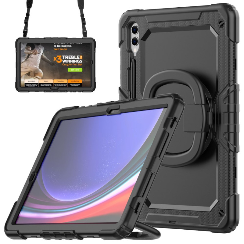 Capa protetora ultra-resistente para Samsung Galaxy Tab S10 Plus / S9 Plus com suporte para Stylus e alça de ombro