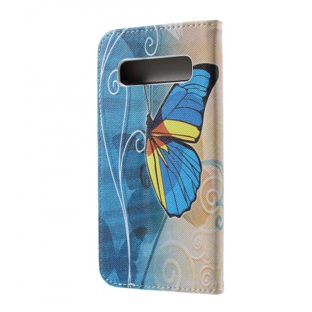 Samsung Galaxy S10 Case Butterflies e Flores