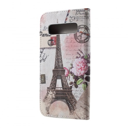 Capa Retro da Torre Samsung Galaxy S10 Eiffel