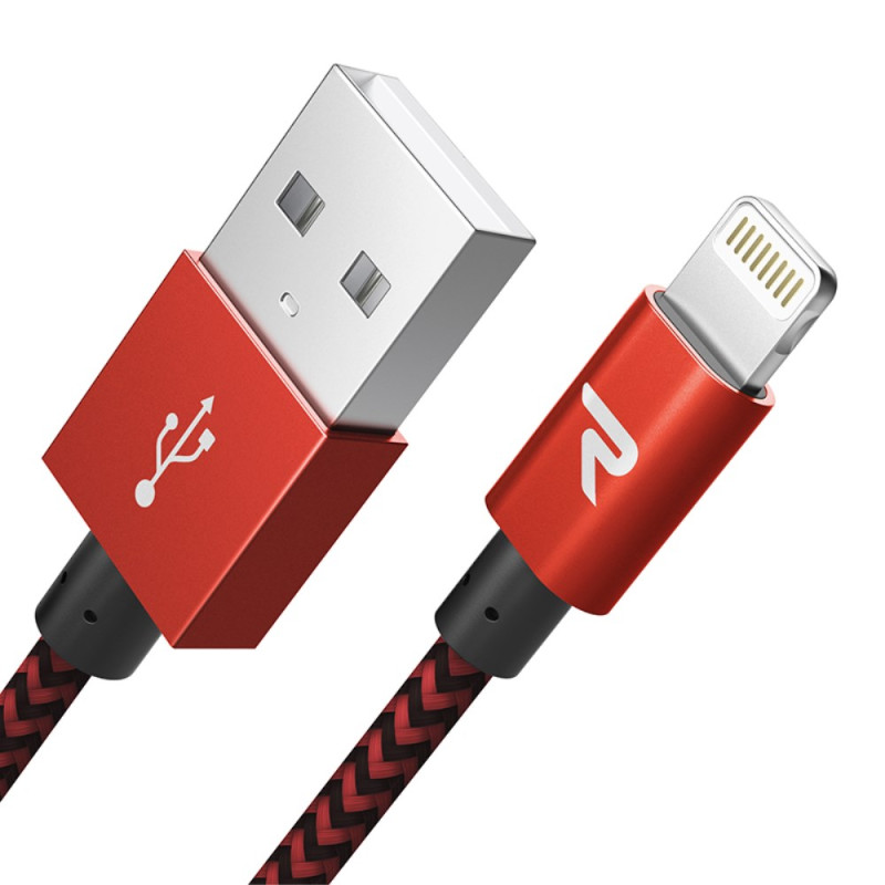 Cabo de sincronização e carregamento para iPhone, iPad e iPod RAMPOW - 1m