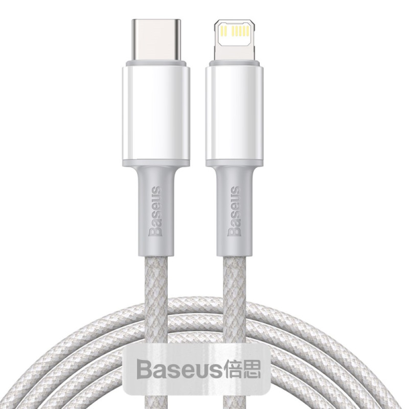 Cabo de carregamento rápido e dados Type-C para iP PD 20W BASEUS - 2m