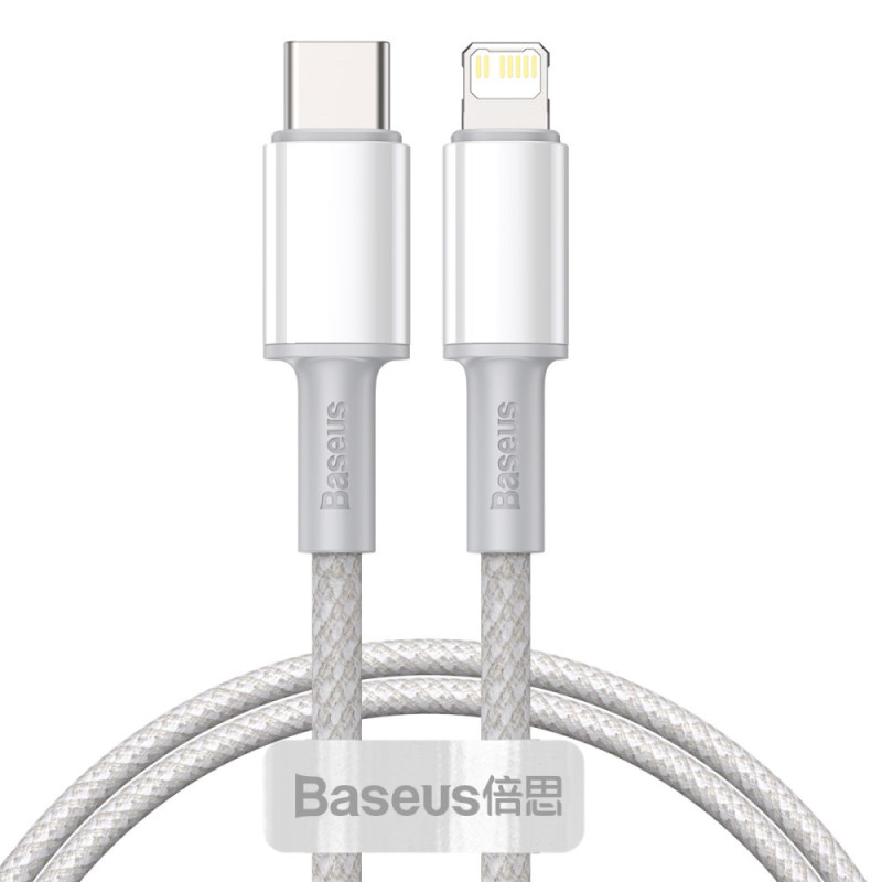 Cabo de carregamento rápido e dados Type-C para iP PD 20W BASEUS - 1m