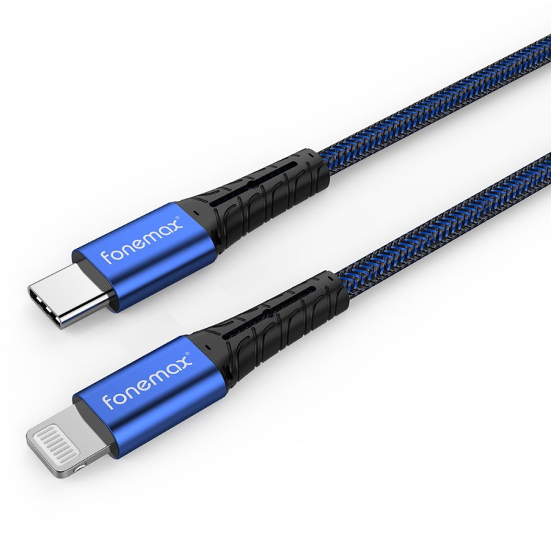 Cabo de carregamento rápido FONEMAX Type-C para Lightning - 0,2m
