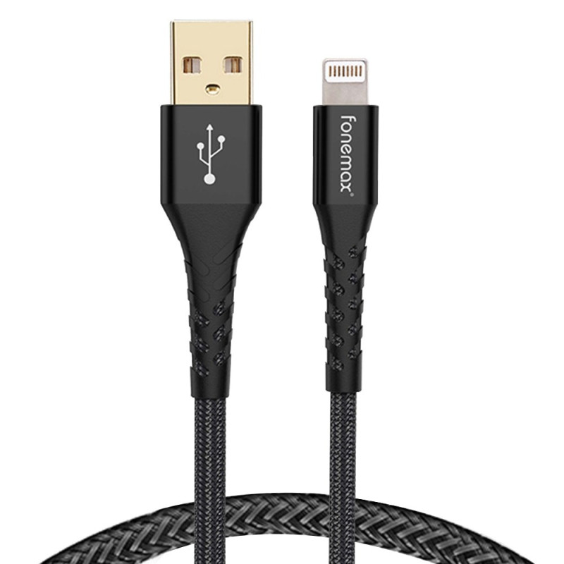 Câble de Charge Rapide USB vers Lightning FONEMAX - 1,2m