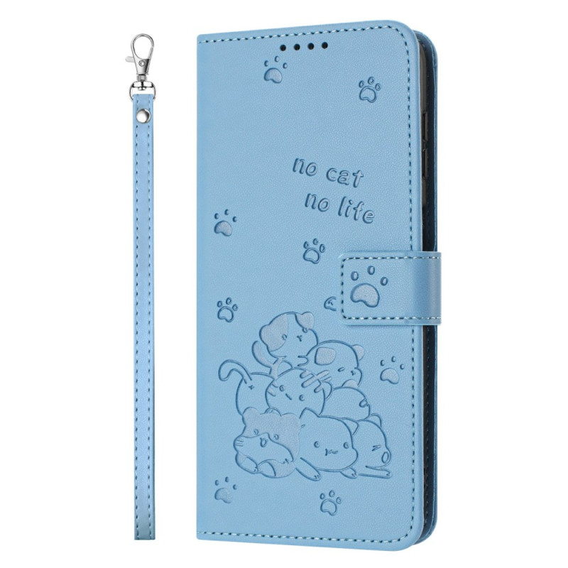 Xiaomi Redmi A5 4G Capa com alça e cena de gato