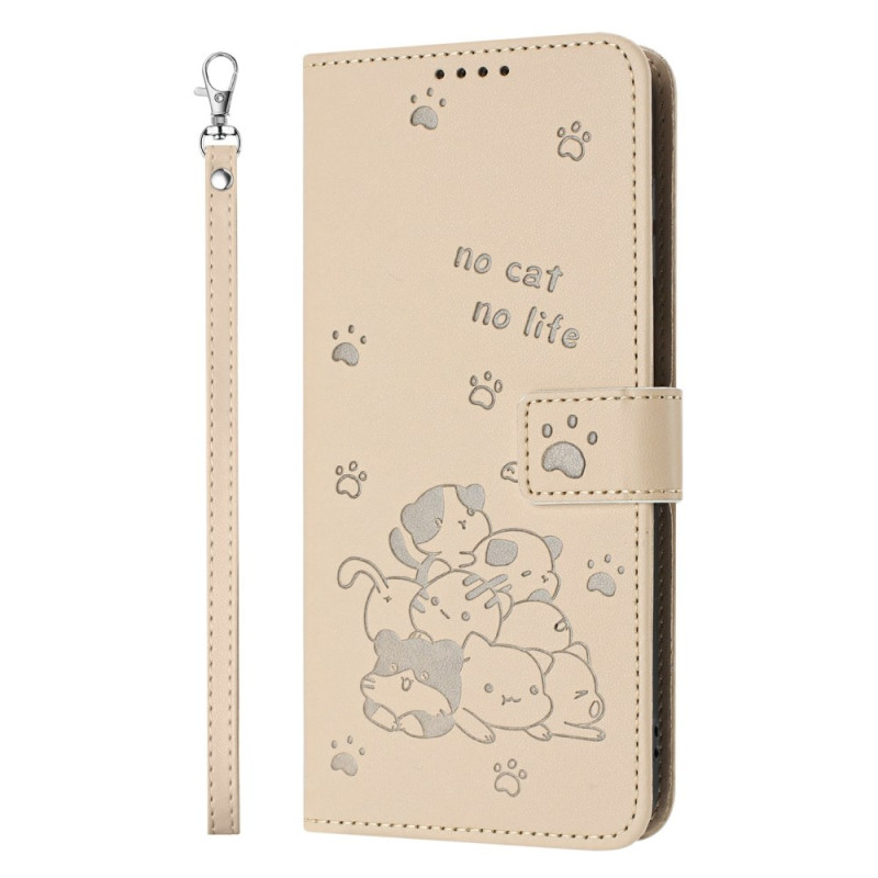 Capa para Honor 400 Lite Cat Scene com alça