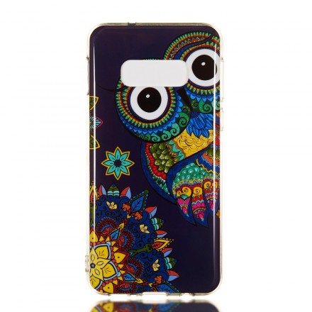 Samsung Galaxy S10 Lite Case Owl Mandala Fluorescente
