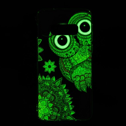 Samsung Galaxy S10 Lite Case Owl Mandala Fluorescente