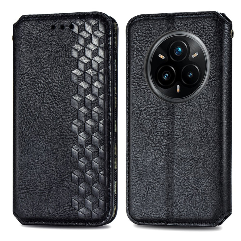 Capa flip Realme 14 Pro Plus 5G Efeito camurça vintage