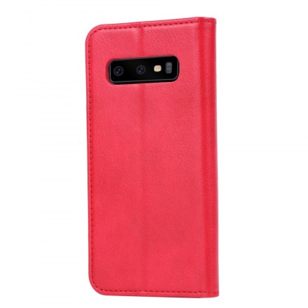 Capa Flip Cover Samsung Galaxy S10 Lite Capa de cartão em pele