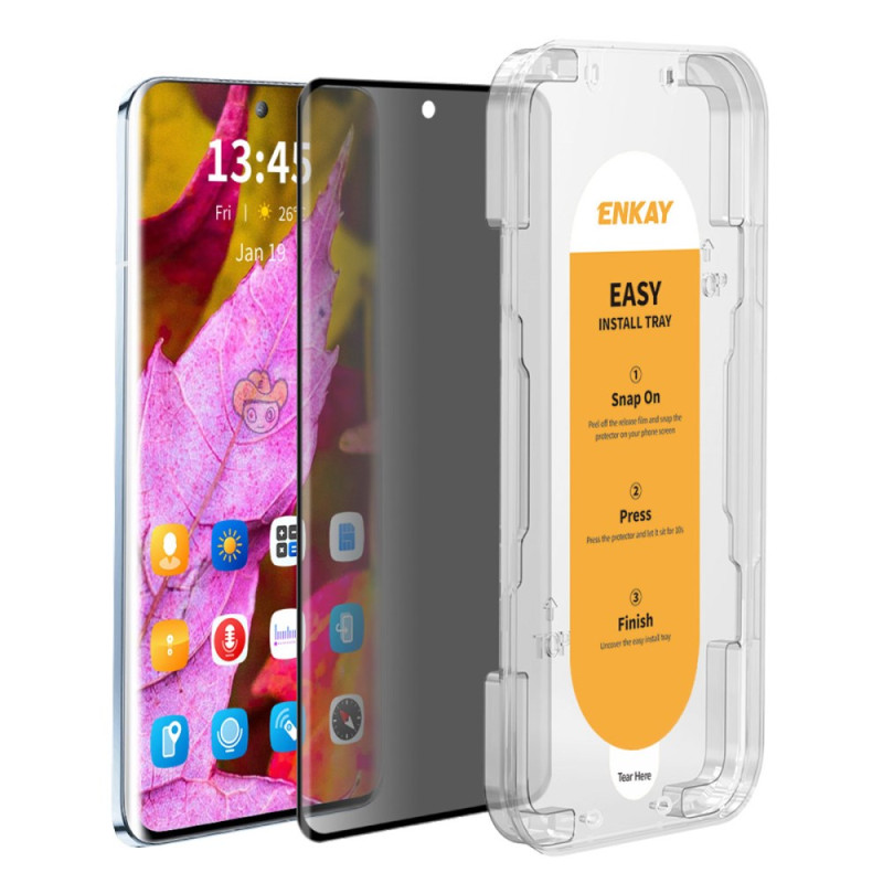Protetor de ecrã de vidro temperado Realme 14 Pro Plus 5G com ferramenta de instalação