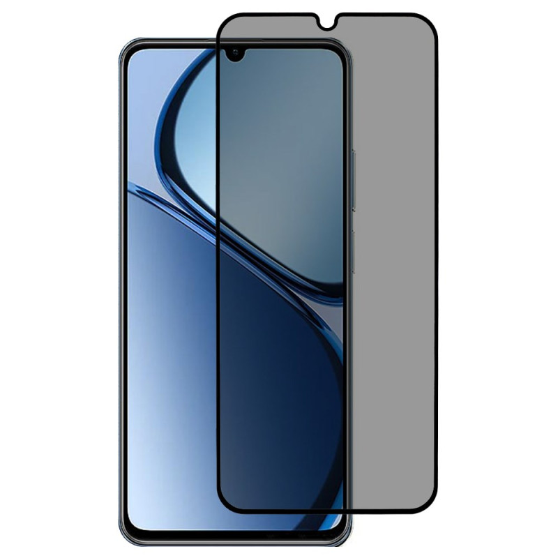 Proteção de vidro temperado anti-espionagem para o ecrã do Realme Note 60X / C63 / C61