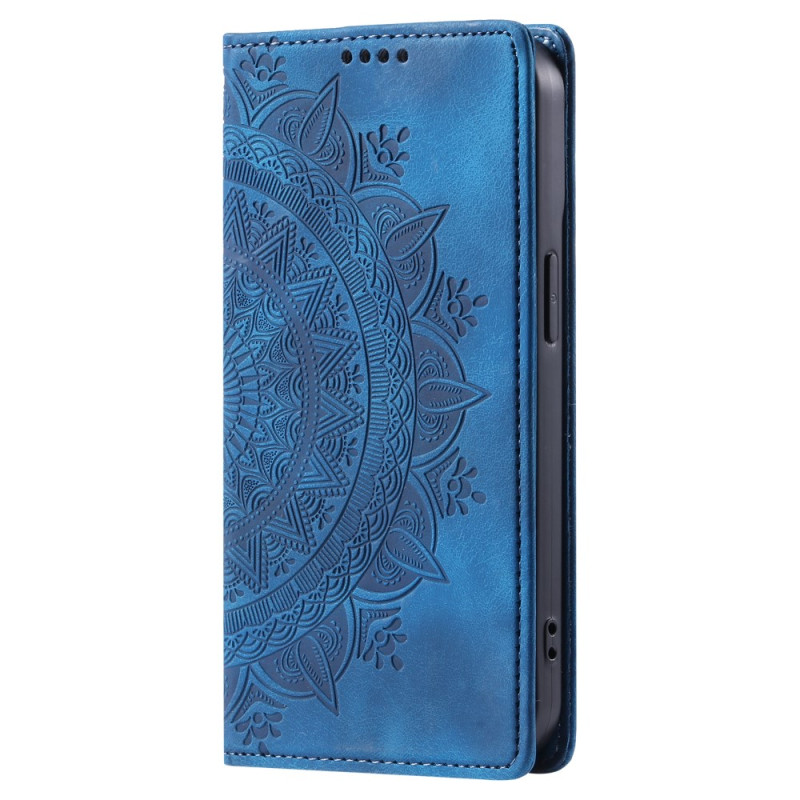 Capa flip Honor X8b Efeito camurça Mandala