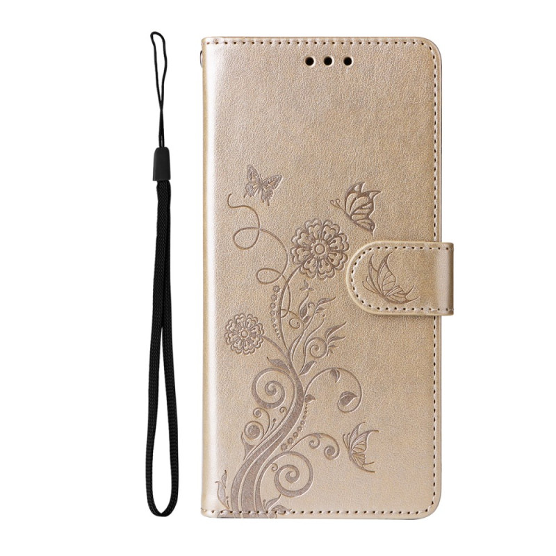 Capa para Honor 400 Design de borboletas e flores